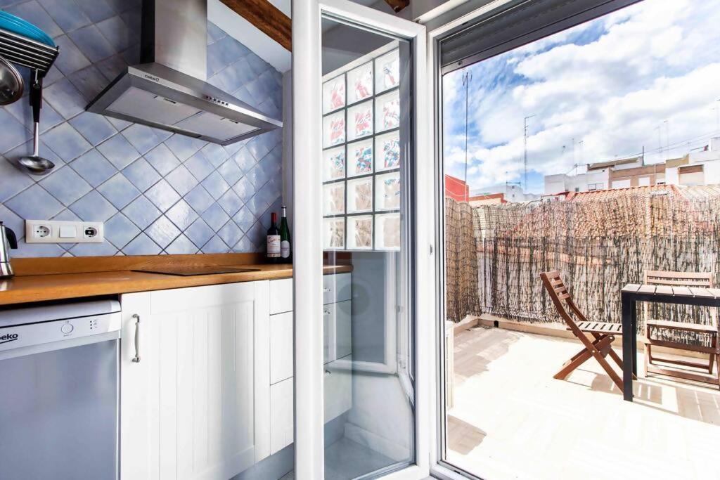 Estudio Para Parejas Con Terraza En La Playa Valencia Ngoại thất bức ảnh